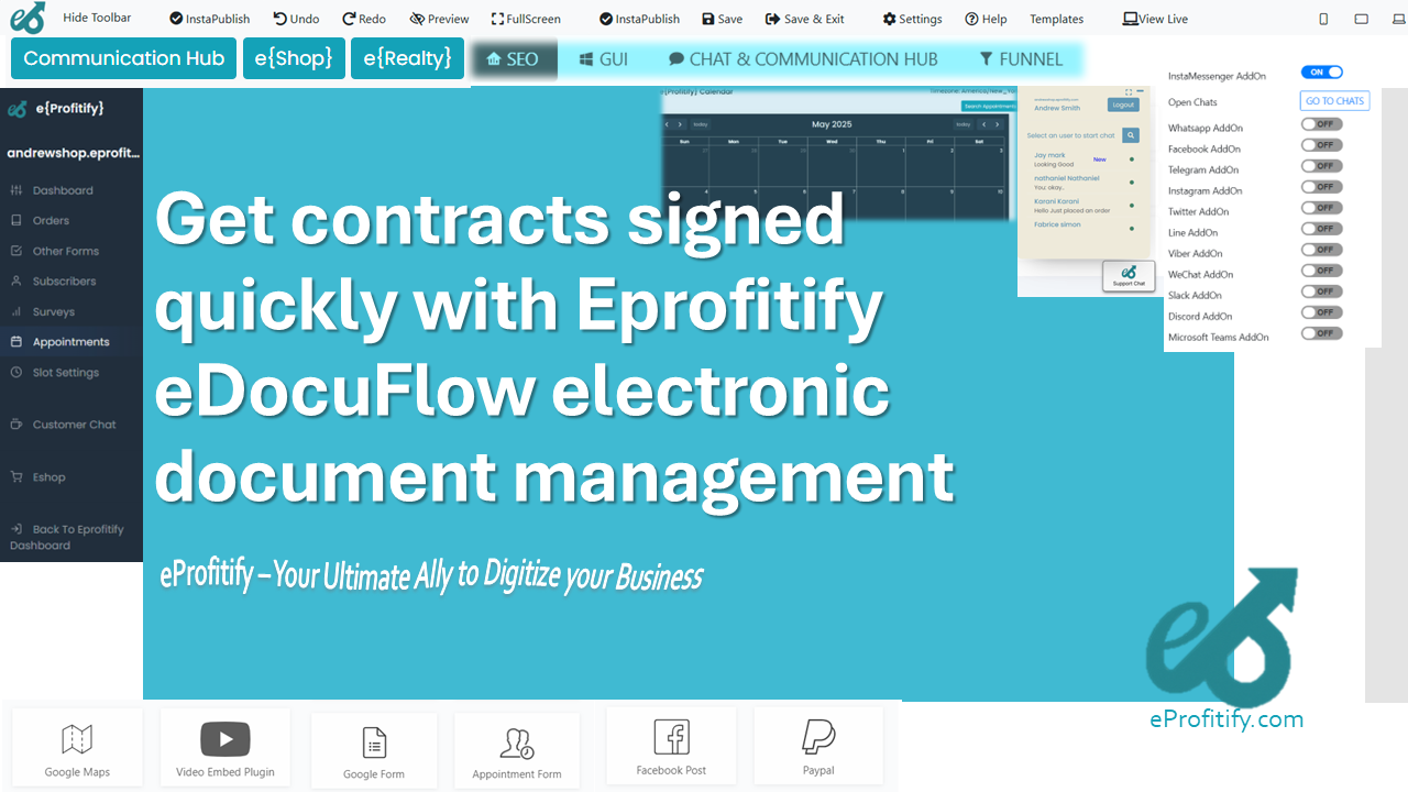 Get contracts signed quickly with Eprofitify eDocuFlow electronic document management